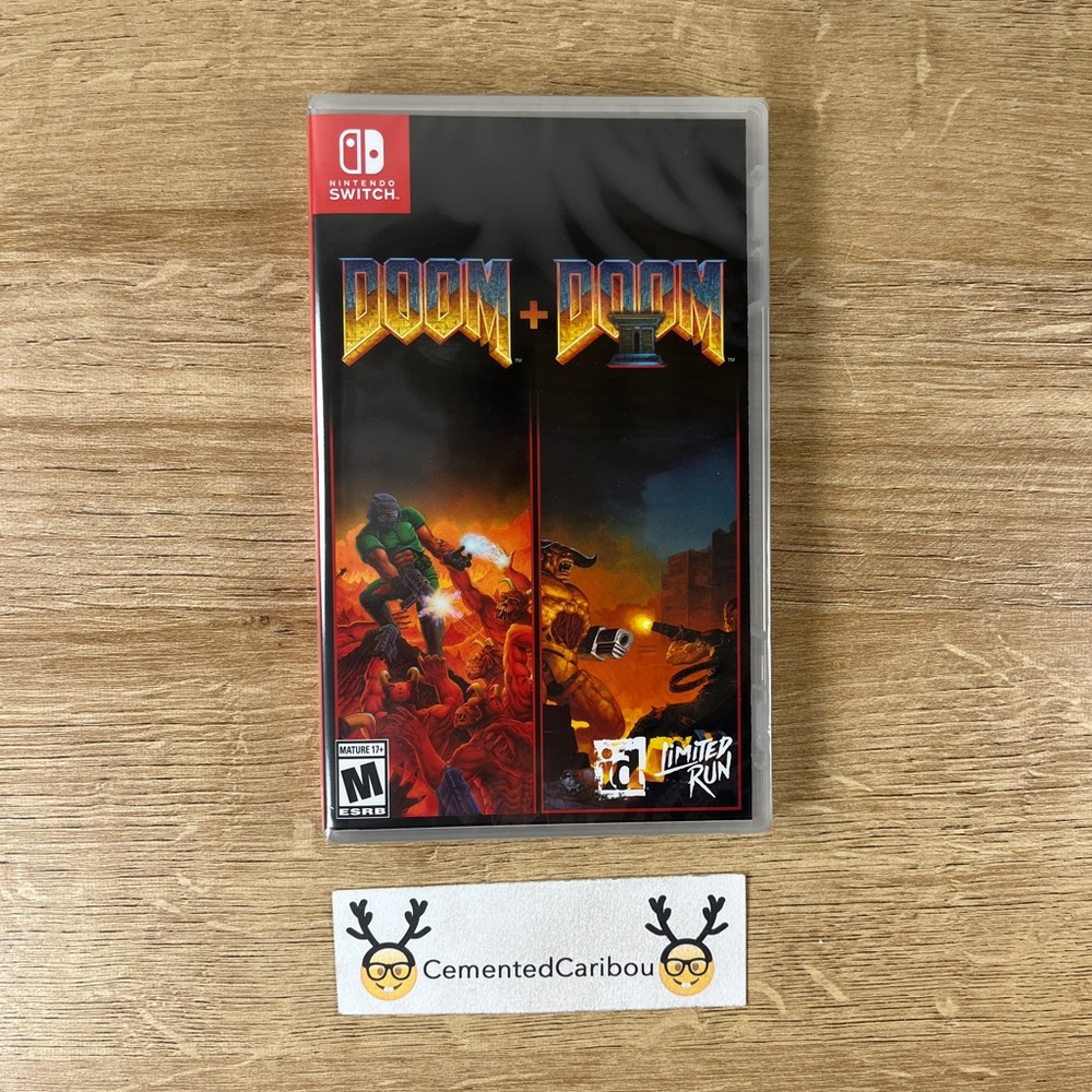 Doom + Doom II 2 Nintendo Switch Game Limited Run NEW SEALED